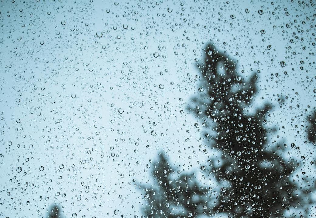 rain droplets on glass